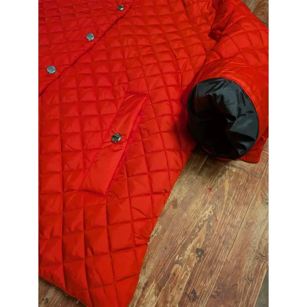 Anne Klein Ladies Midweight Quilted Jacket Metal Snap Front Closure
